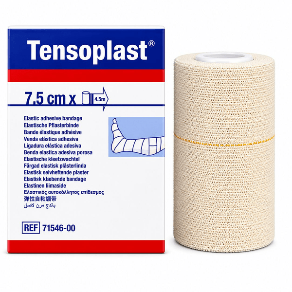 Bandagem Elástica Adesiva Tensoplast Compressiva Esportiva 7.5cmX4.5cm